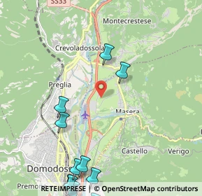 Mappa Via Campeccio, 28855 Masera VB, Italia (2.94909)