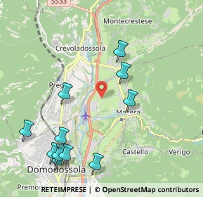 Mappa Via Campeccio, 28855 Masera VB, Italia (2.38182)