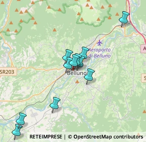 Mappa Via Giuseppe Garibaldi, 32100 Belluno BL, Italia (3.20364)