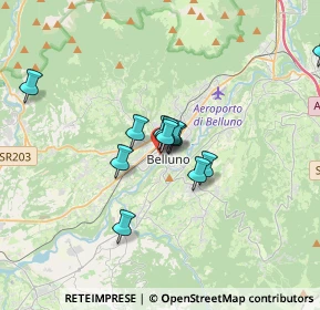 Mappa Via Giuseppe Garibaldi, 32100 Belluno BL, Italia (2.51167)