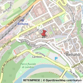 Mappa Via Giuseppe Garibaldi, 8, 32100 Belluno, Belluno (Veneto)