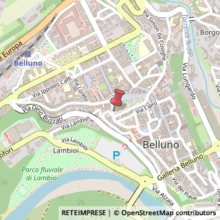 Mappa P.za, dei Martiri, 32100 Belluno BL, Italia, 32100 Belluno, Belluno (Veneto)