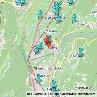 Mappa Via dei Felti, 38015 Lavis TN, Italia (3.066)