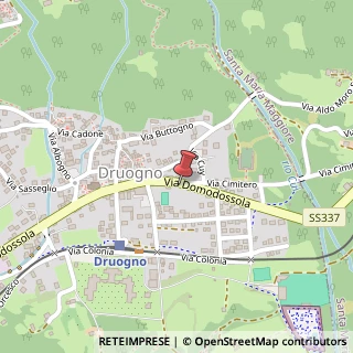 Mappa Via Domodossola, 7, 28853 Druogno, Verbano-Cusio-Ossola (Piemonte)