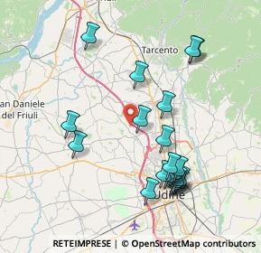 Mappa Via della Bressana, 33010 Pagnacco UD, Italia (7.901)