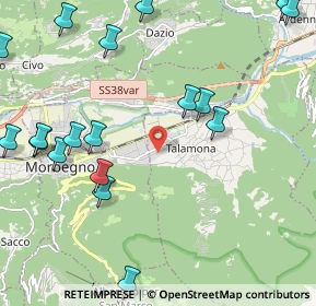 Mappa Via Valle D'aosta, 23018 Talamona SO, Italia (2.949)