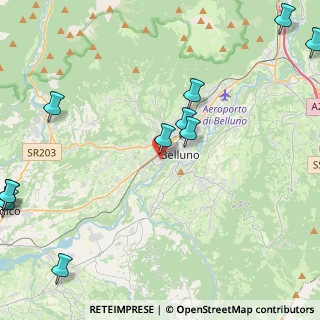 Mappa Via Arrigo Boito, 32100 Belluno BL, Italia (6.01455)