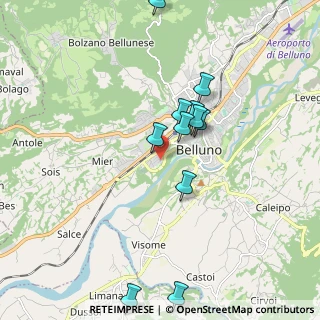 Mappa Via Arrigo Boito, 32100 Belluno BL, Italia (2.04167)