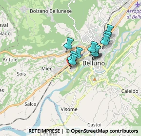 Mappa Via Antonio Lazzarini, 32100 Belluno BL, Italia (1.2075)