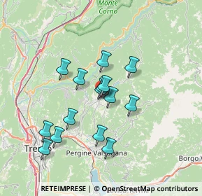 Mappa Viale della Serraia, 38042 Baselga di Piné TN, Italia (5.75067)