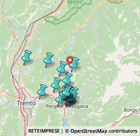 Mappa Viale della Serraia, 38042 Baselga di Piné TN, Italia (7.152)