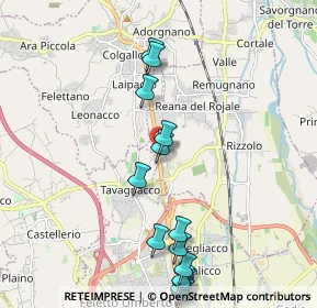 Mappa Via Nazionale, 33010 Reana del Rojale UD, Italia (2.36733)