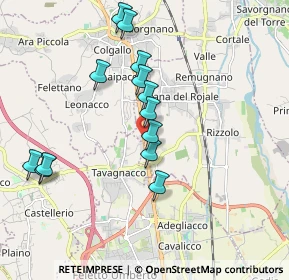 Mappa Via Nazionale, 33010 Reana del Rojale UD, Italia (1.78846)