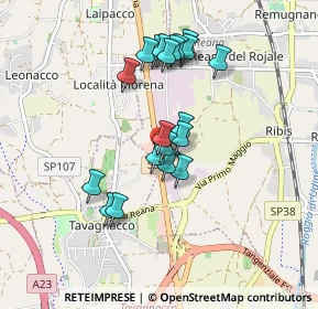 Mappa Via Nazionale, 33010 Reana del Rojale UD, Italia (0.7535)