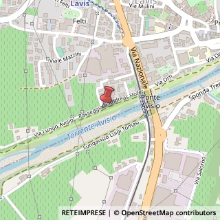 Mappa Via Lungo Avisio, 52, 38015 Lavis, Trento (Trentino-Alto Adige)