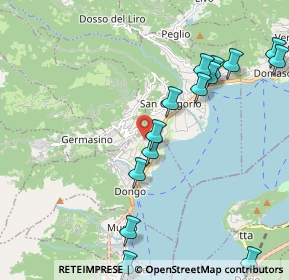 Mappa Via Giuseppe Rubini, 22014 Dongo CO, Italia (2.47733)