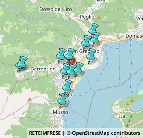 Mappa Via Giuseppe Rubini, 22014 Dongo CO, Italia (1.37538)