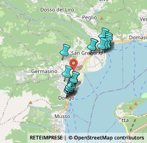 Mappa Via Giuseppe Rubini, 22014 Dongo CO, Italia (1.4345)