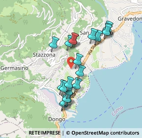 Mappa Via Giuseppe Rubini, 22014 Dongo CO, Italia (0.8115)