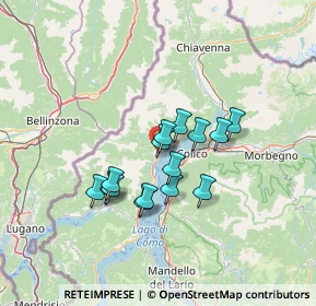 Mappa Via Giuseppe Rubini, 22014 Dongo CO, Italia (10.19933)