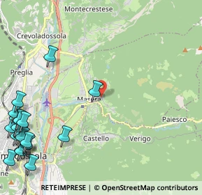 Mappa Via Casa Leone, 28855 Masera VB, Italia (3.425)