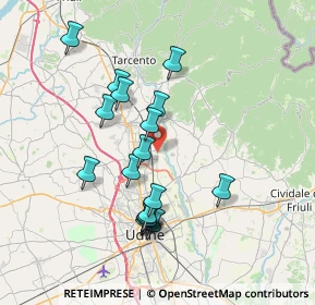 Mappa Via Carbonaria, 33010 Reana del Rojale UD, Italia (6.74389)