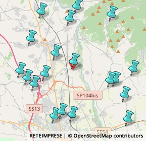 Mappa Via Carbonaria, 33010 Reana del Rojale UD, Italia (5.06789)