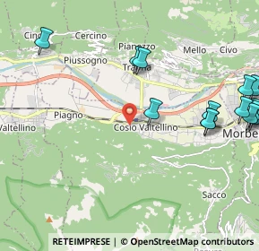 Mappa Via Roncaiola, 23013 Cosio Valtellino SO, Italia (2.71643)