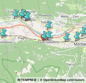 Mappa Via Roncaiola, 23013 Cosio Valtellino SO, Italia (2.26333)