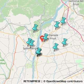 Mappa Via Bearc, 33038 San Daniele del Friuli UD, Italia (6.23727)