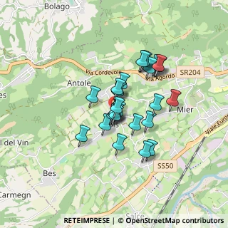 Mappa Via Sois, 32100 Belluno BL, Italia (0.61111)
