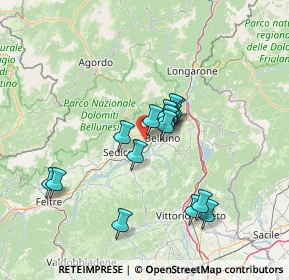 Mappa Via Sois, 32100 Belluno BL, Italia (11.2575)