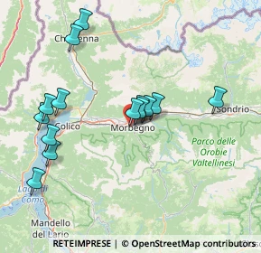 Mappa Via Ruscaine, 23013 Cosio Valtellino SO, Italia (14.80714)