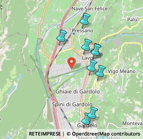 Mappa Via Luigi Negrelli, 38121 Lavis TN, Italia (2.69615)