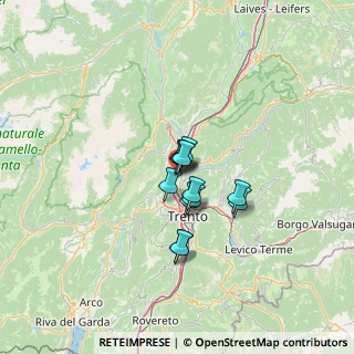 Mappa Via Di Vittorio Giuseppe, 38015 Trento TN, Italia (7.57083)