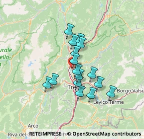 Mappa Via Luigi Negrelli, 38121 Lavis TN, Italia (10.21375)