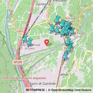 Mappa Via Di Vittorio Giuseppe, 38015 Trento TN, Italia (0.9845)