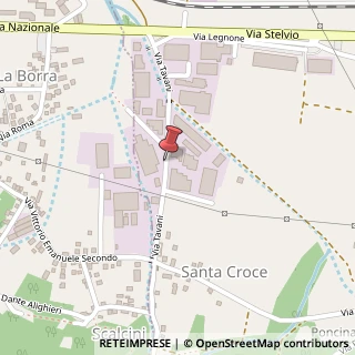 Mappa Via tavani 1/a, 23014 Delebio, Sondrio (Lombardia)