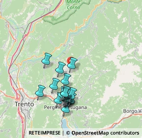Mappa Via del Lido, 38042 Baselga di Piné TN, Italia (7.224)
