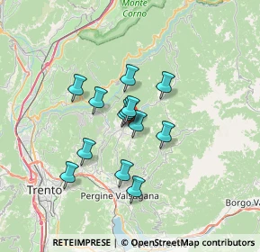 Mappa Via del Lido, 38042 Baselga di Piné TN, Italia (4.92692)