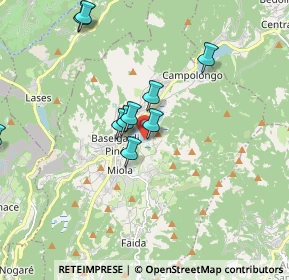 Mappa Via del Lido, 38042 Baselga di Piné TN, Italia (1.93818)