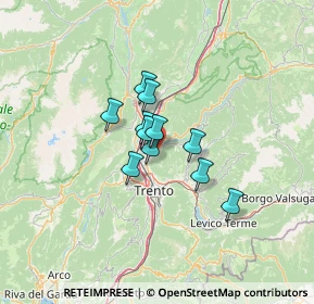 Mappa Str. Fònda, 38121 Trento TN, Italia (7.73455)