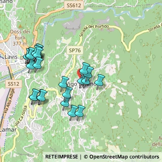 Mappa Strada Fònda, 38121 Vigo Meano TN, Italia (1.00385)