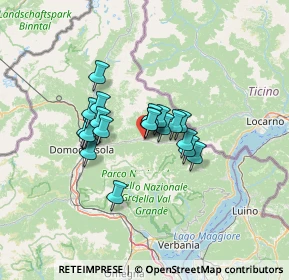Mappa Vicolo Simonis, 28857 Santa Maria Maggiore VB, Italia (8.9575)