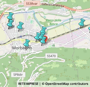 Mappa Via Rimembranza, 23017 Morbegno SO, Italia (1.08182)