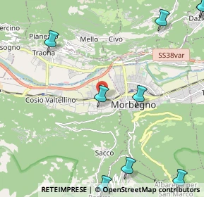 Mappa Via Stelvio, 23017 Morbegno SO, Italia (3.38636)