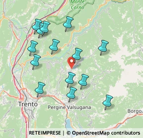 Mappa Vicolo Delle Roge, 38042 Baselga di Piné TN, Italia (7.57357)