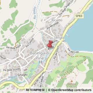 Mappa Piazza San Rocco, 22, 38042 Baselga di Piné, Trento (Trentino-Alto Adige)