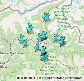 Mappa Via Stegona, 39031 Brunico BZ, Italia (10.9055)