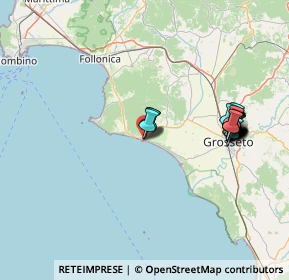 Mappa Via Palestro, 58043 Castiglione della Pescaia GR, Italia (15.957)